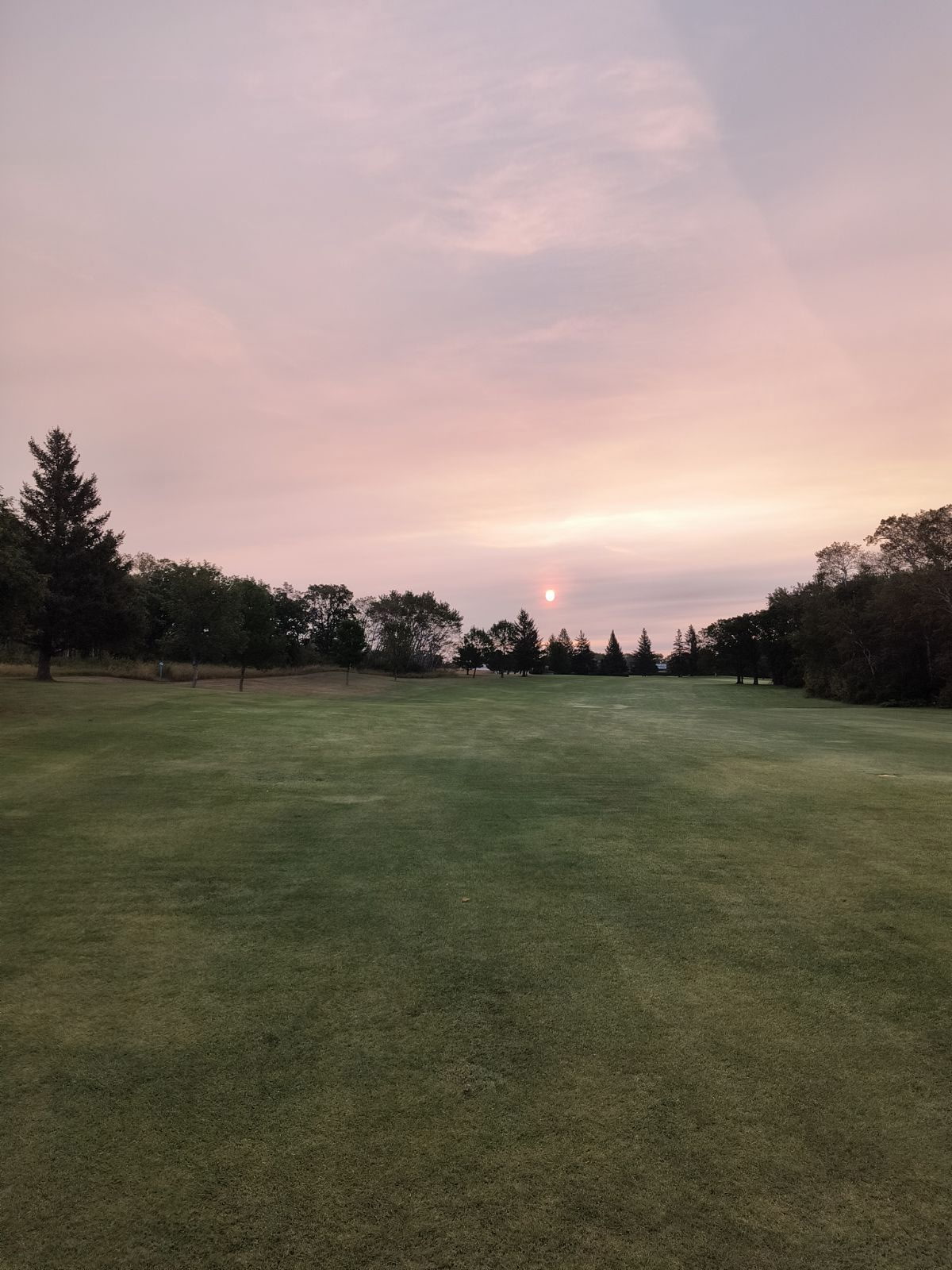 course green sunset